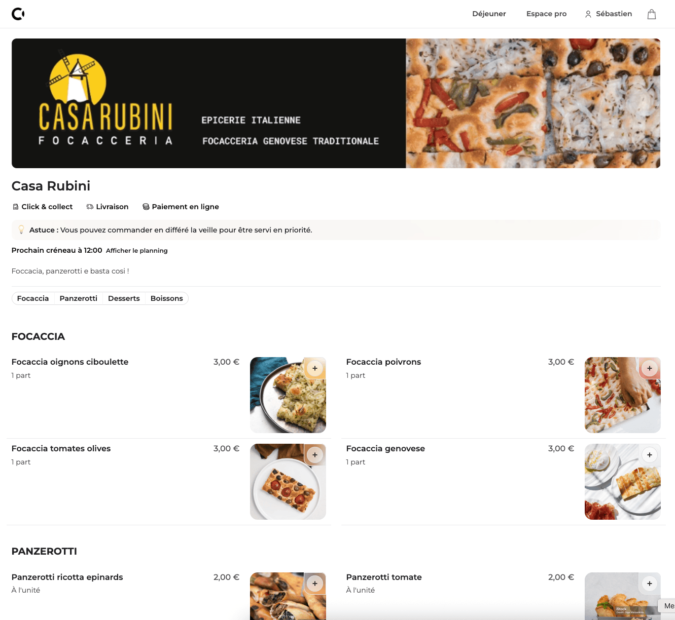 Un exemple de page web réalisée par Circlee.
