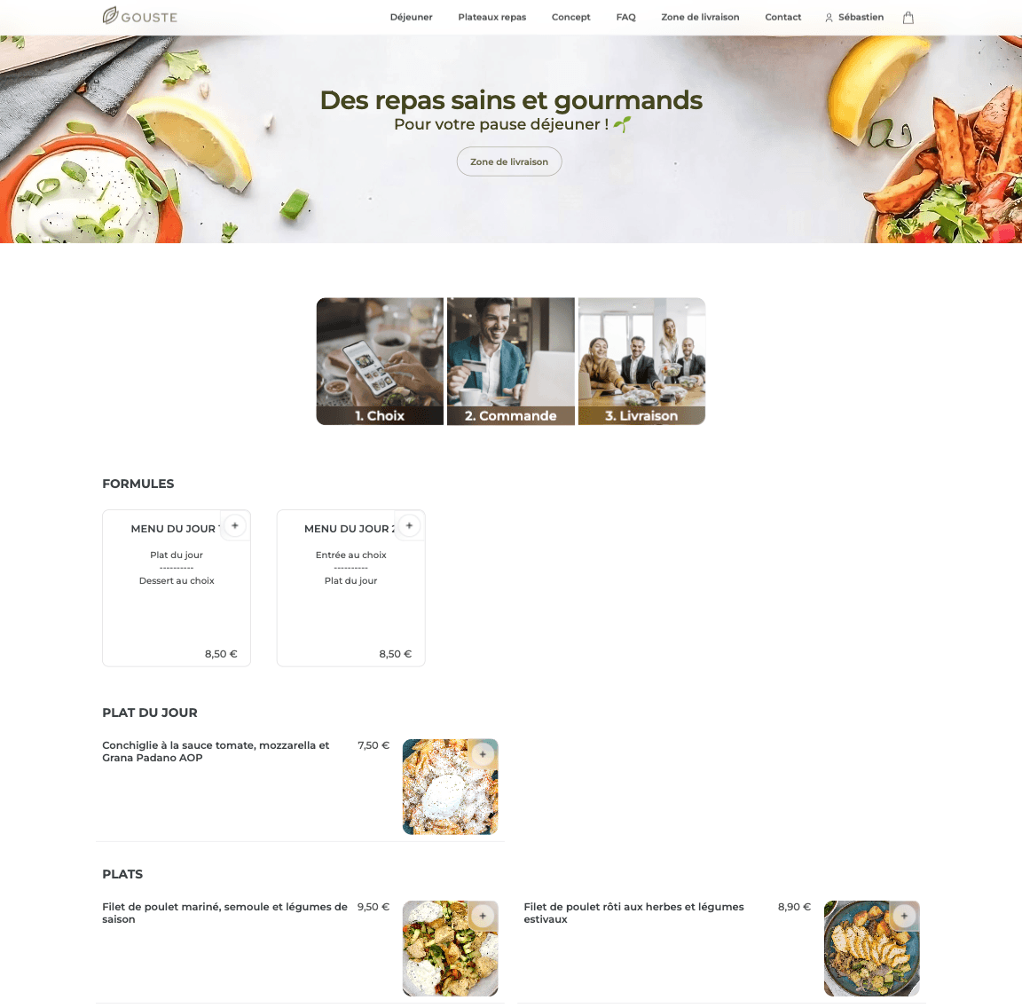 Un exemple de site web réalisé par Circlee.